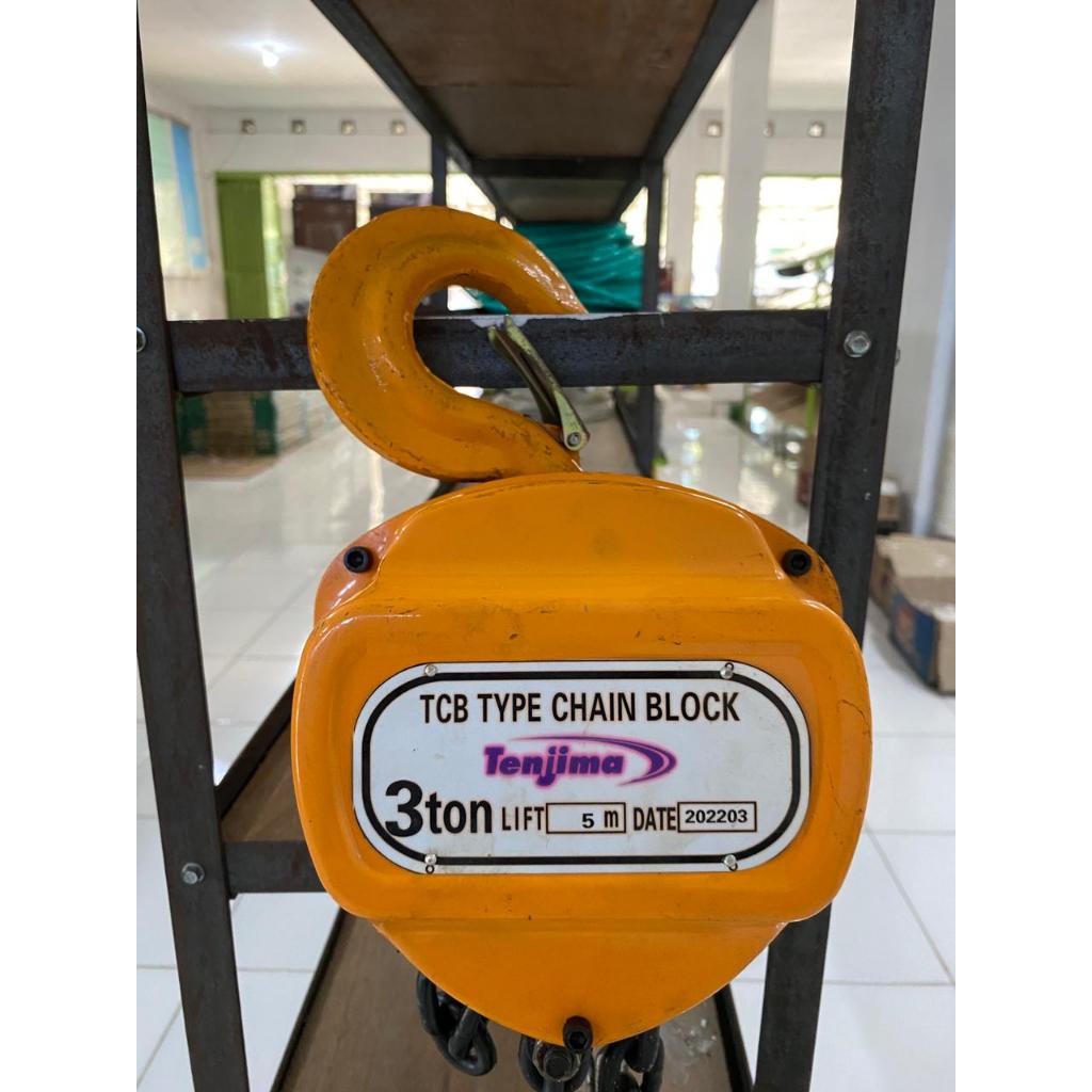 TENJIMA Chain Block Takel Katrol 3 Ton Rantai 5m