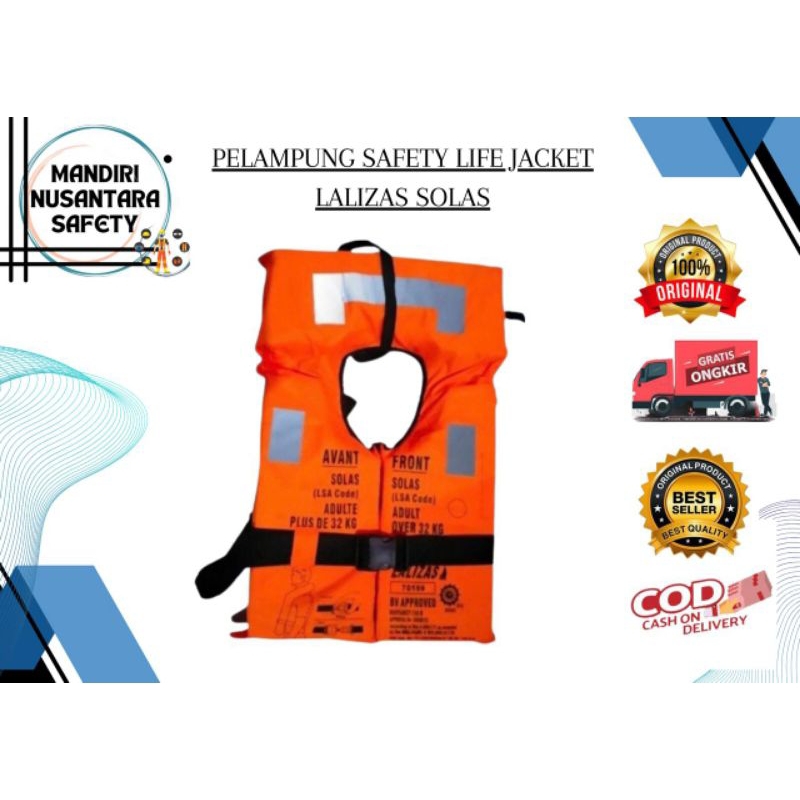 PELAMPUNG SAFETY LIFE JACKET LALIZAS SOLAS / Pelampung Lalizas Solas / Life Jacket Lalizas Solas/ Pe