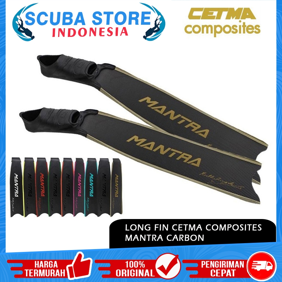 Long Fin Cetma Mantra Carbon Spearfishing Fins Karbon Kaki Katak Selam Freedive Freediving Apnea