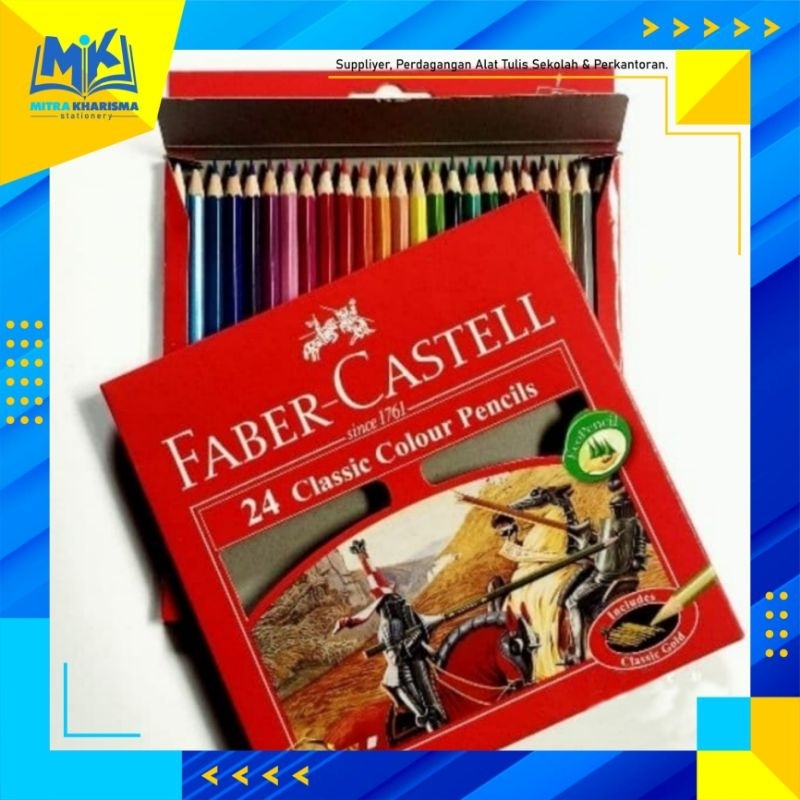 

Pensil Warna Classic FABER CASTELL 24 Colour 1 Set
