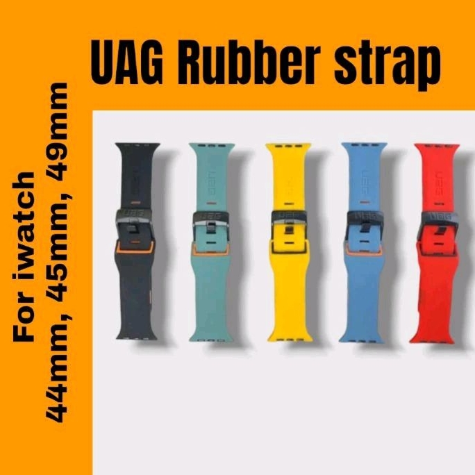 UAG Strap Silicon for Watch 44mm/45mm/49mm, Hello watch 3 plus, HK8 Pro max, HK9 Ultra 2, HK9 pro.