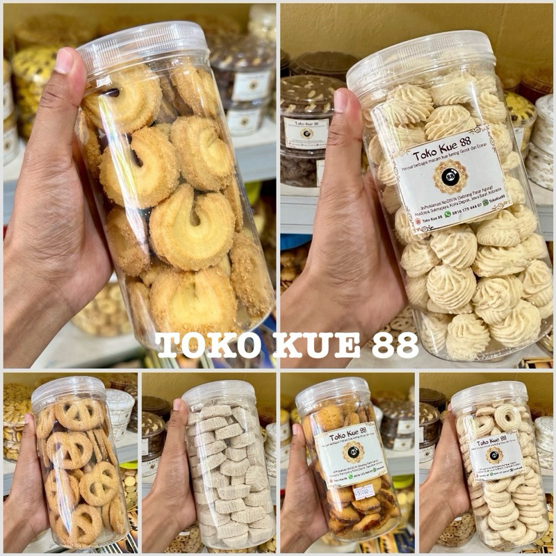 

Kue Kering Toples 1000 ml - Sagu Keju - Kue Sagu - Kue Monde - Cookies Nanas - Kue Satu Daun Rasa Kacang Hijau