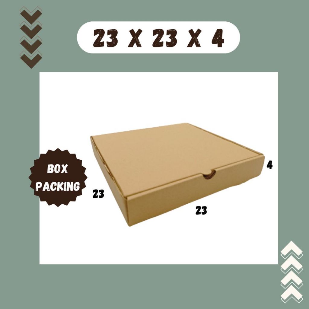

Box Pizza 23x23x4 LD Full | Kardus Pizza | Box Pakaian Baju | Kemasan Kosmetik | Kado | Happy Shop