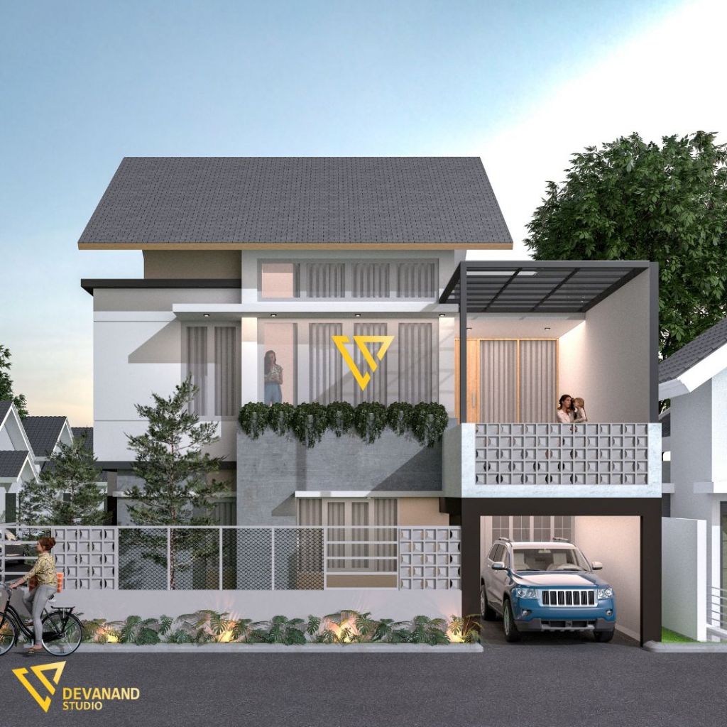 Perencanaan Gambar Rumah 2 Lantai Ny. RT