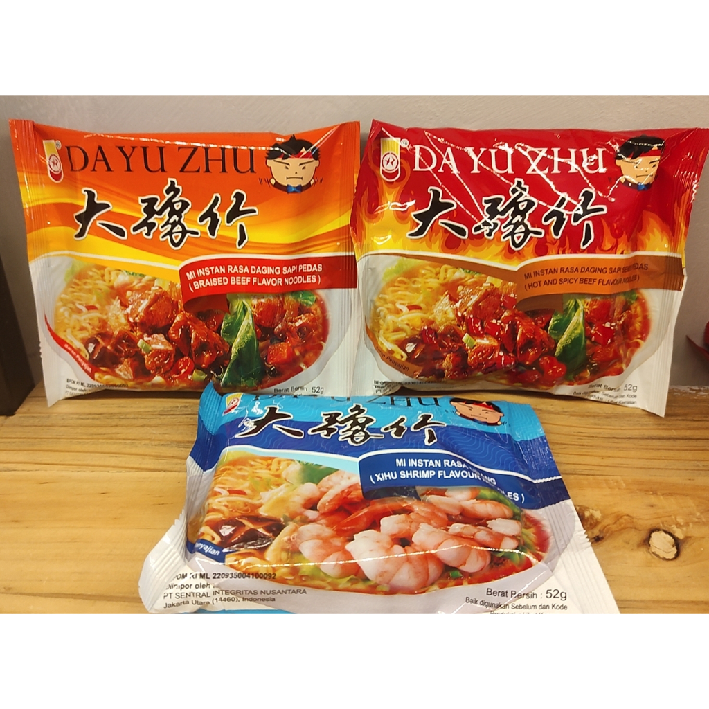 

BUY 1 FREE 1 !! Mie instan Dayuzhu Kemasan 52gram Dengan 3 Varian Rasa harga per pcs