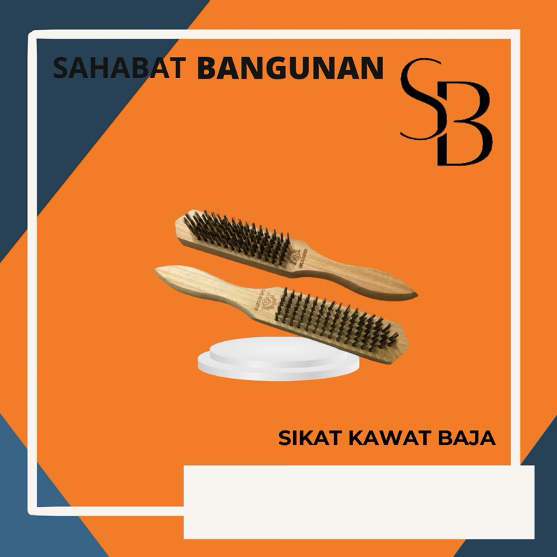 Sikat Kawat Baja 6 Baris sikat kawat baja