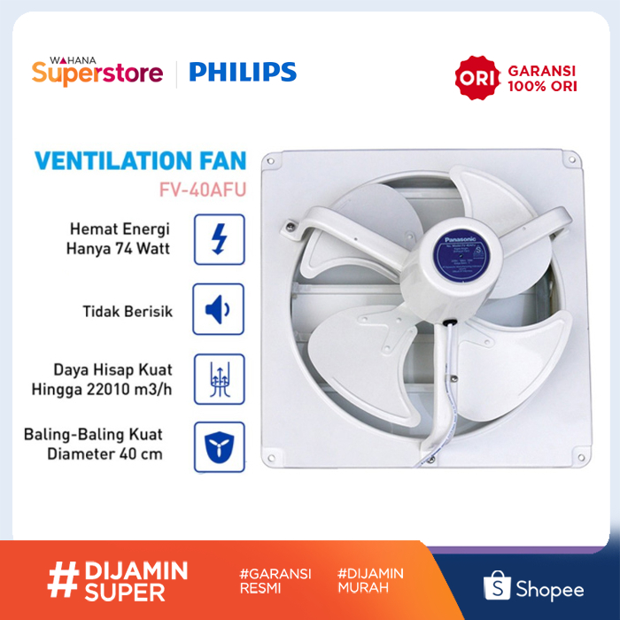 Panasonic Exhaust Fan Ceiling 40 cm - FV40AFU | FV-40AFU