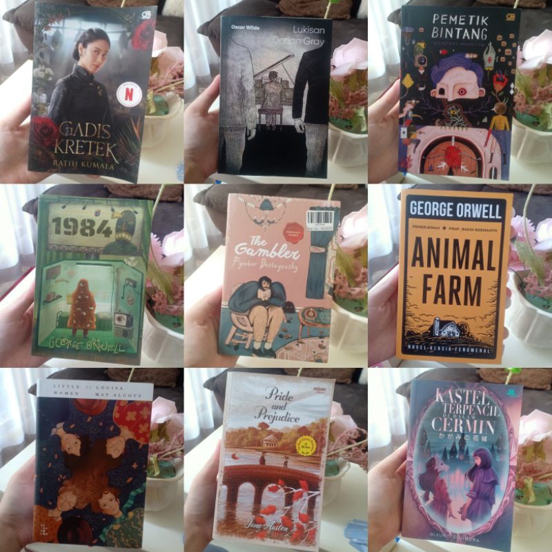 Novel Preloved little women kastel terpencil di dalam cermin animal farm kita pergi hari ini love is
