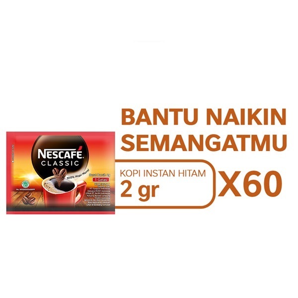 

NESCAFE NESTLE Classic 2gr 60pc Kopi coffee by nestle profesional