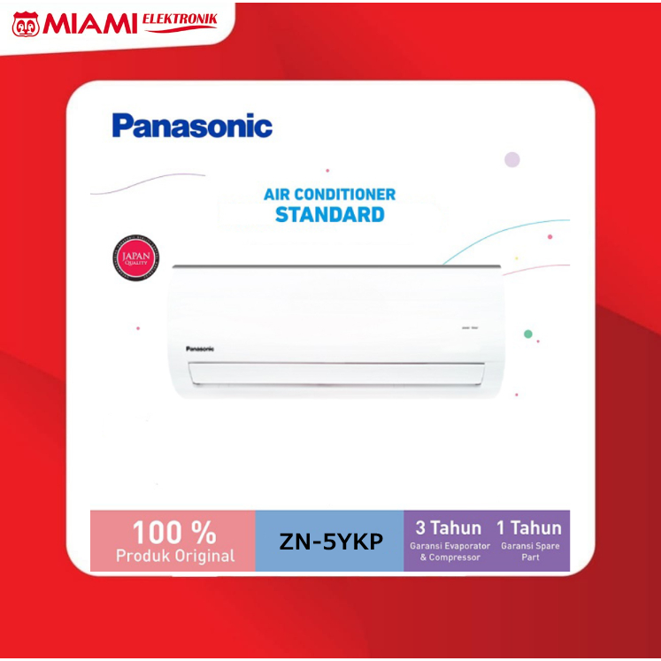 Panasonic CS-ZN5YKP / ZN5YKP AC Split 1/2 PK Standard 350 Watt