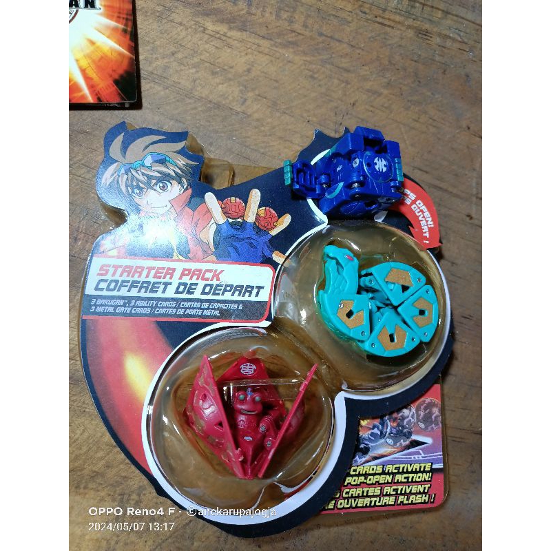 mainan bakugan spin master isi 3 buah