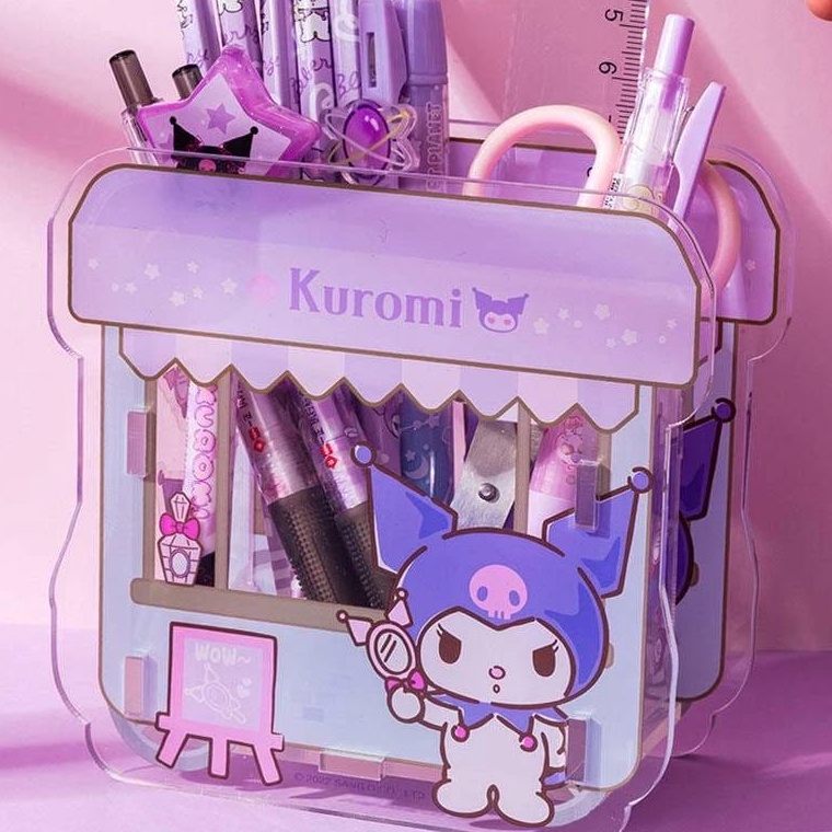

ART T63D Tempat Pulpen Stationery Kotak Penyimpanan Organizer Meja Tempat Pulpen Akrilik Sanrio