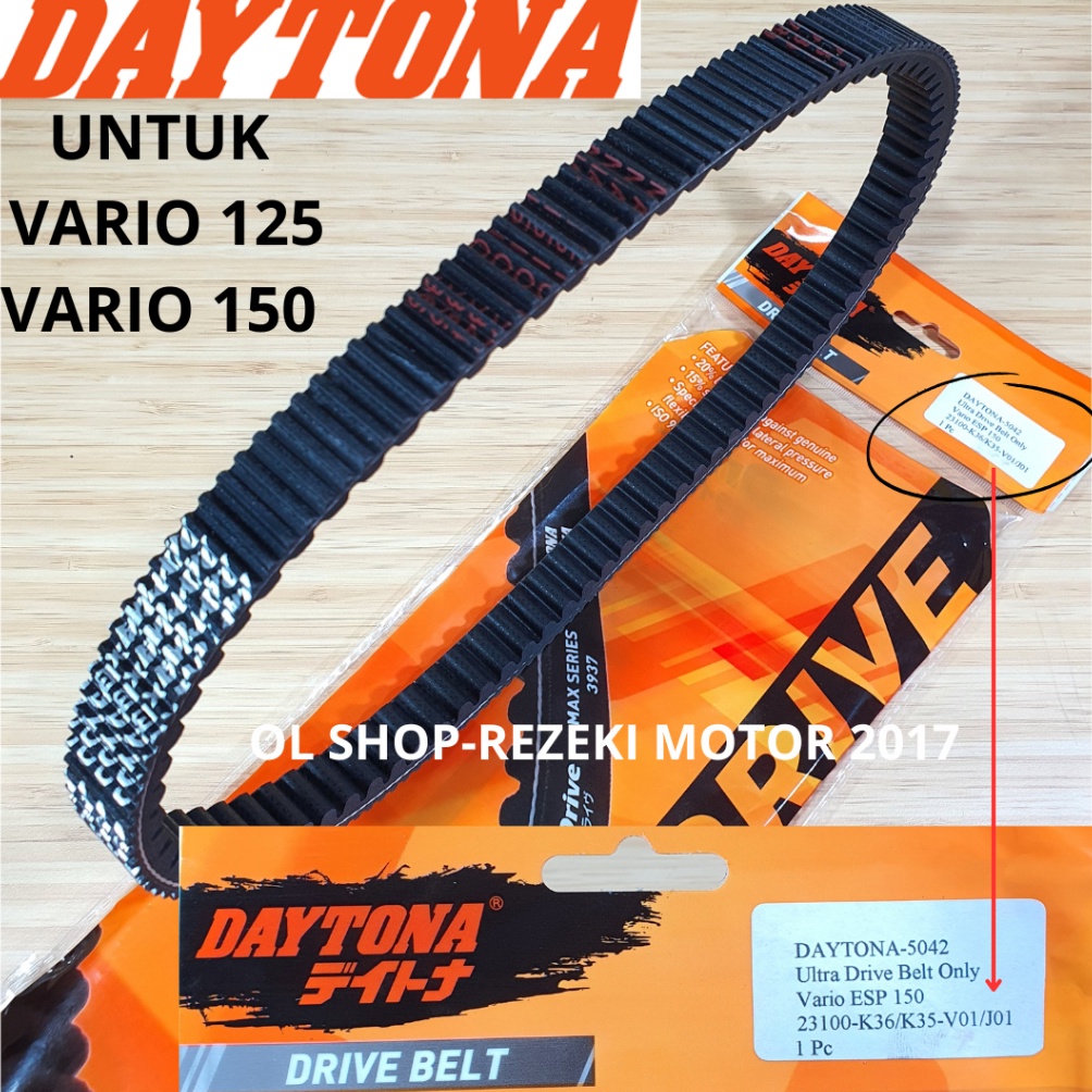 KODE D48W VBELT DAYTONA VANBELT DAYTONA VARIO 125  VARIO 15 ASLI ORI DAYTONA 542