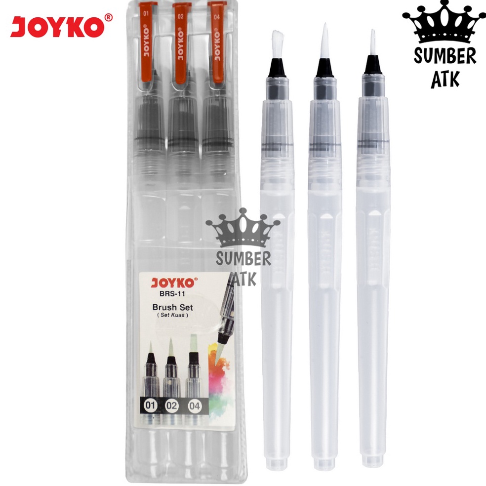 

ART U7A Brush Set Alat Lukis Kuas Cat Air Minyak Acrylic Joyko BRS11