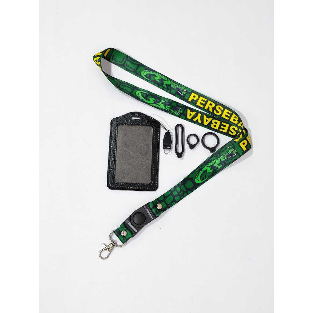 

Lanyard PERSEBAYA BAJOL IJO | custom logo | print lanyard - gantungan hp - holder - yoyo logo