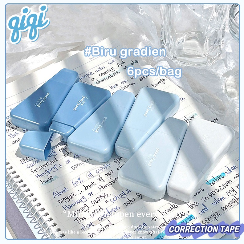 

ART X72X Correction tape tip ex kertas multifungsi isi 6PCSBag Correction Tape Pita Koreksi 36 Meter Warna Qiqi Treasure