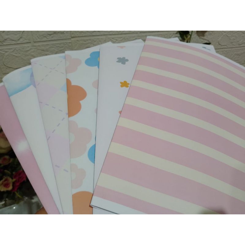 

6pcs BIGBOSS Sampul Buku Pelajaran Sampul Buku Aestetik Sampul Buku Tulis