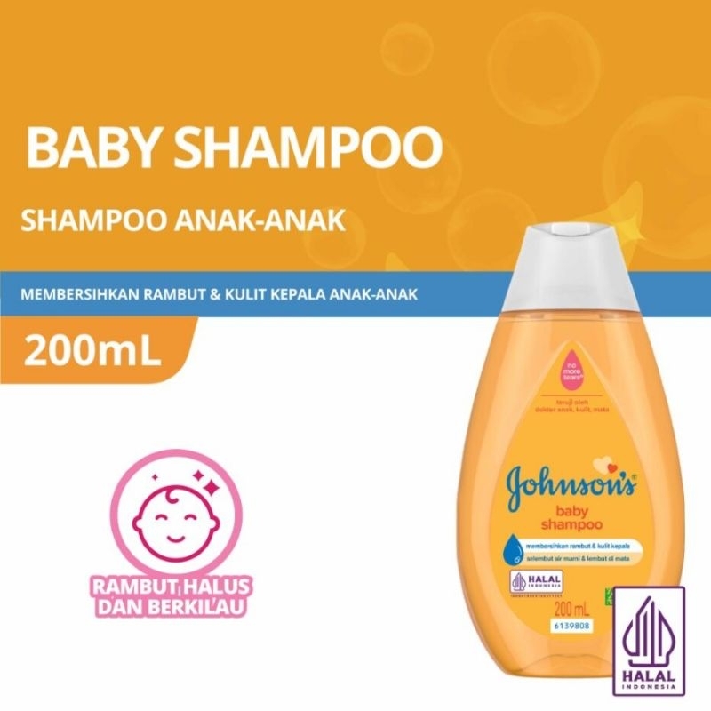 Johnson's Baby Shampoo Gold 200ml - Johnson Shampo Bayi 200 ml