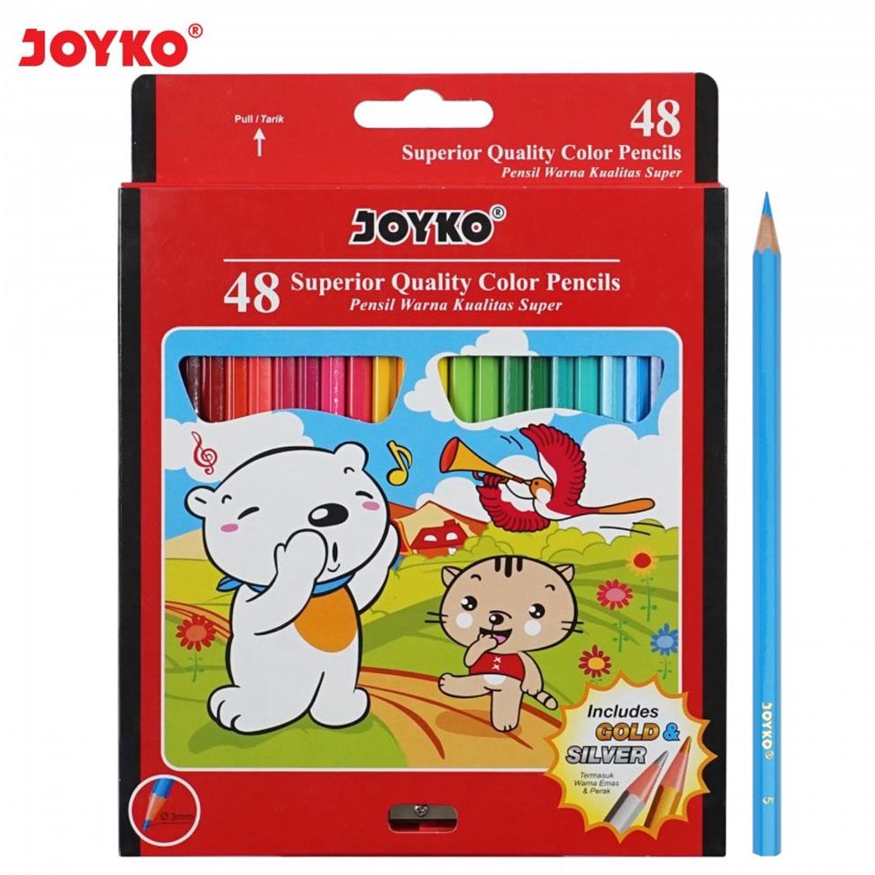 

KODE F1M8 Pensil Warna Joyko CP48PB Warna Panjang