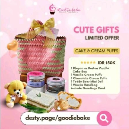 

Goodiebake Cute Gifts - Cake & Cream Puffs