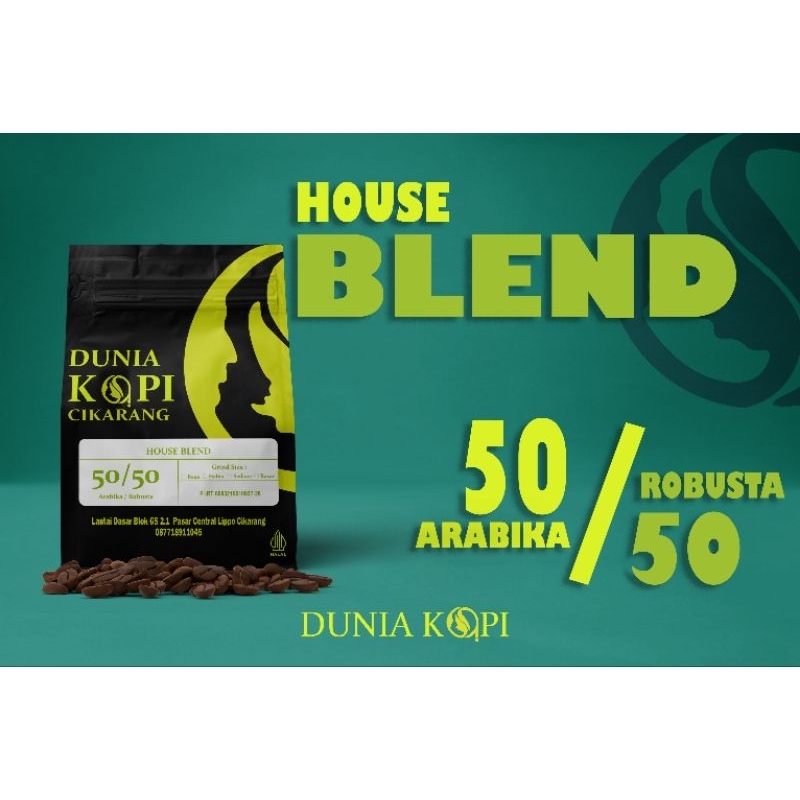 

House Blend TOKO DUNIA KOPI 50 / 50 Arabika/ Robusta