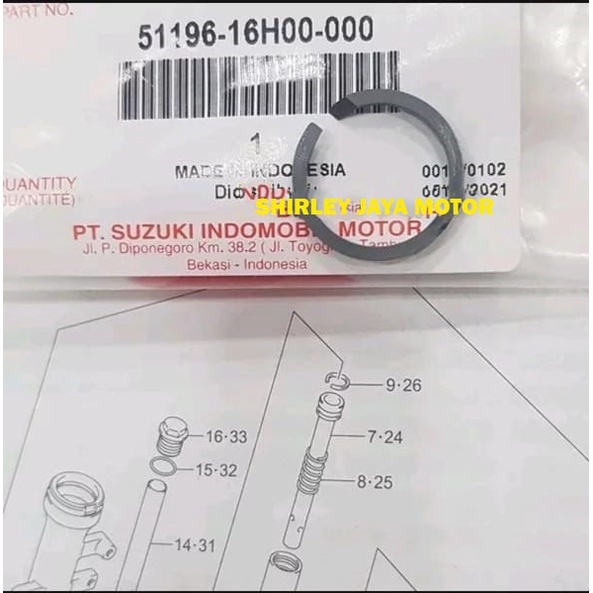 RING PLASTIK VIBER PIBER SULING SHOCK SOK DEPAN SPIN SATRIA FU SMASH NEX ORIGINAL SGP HARGA 1PCS