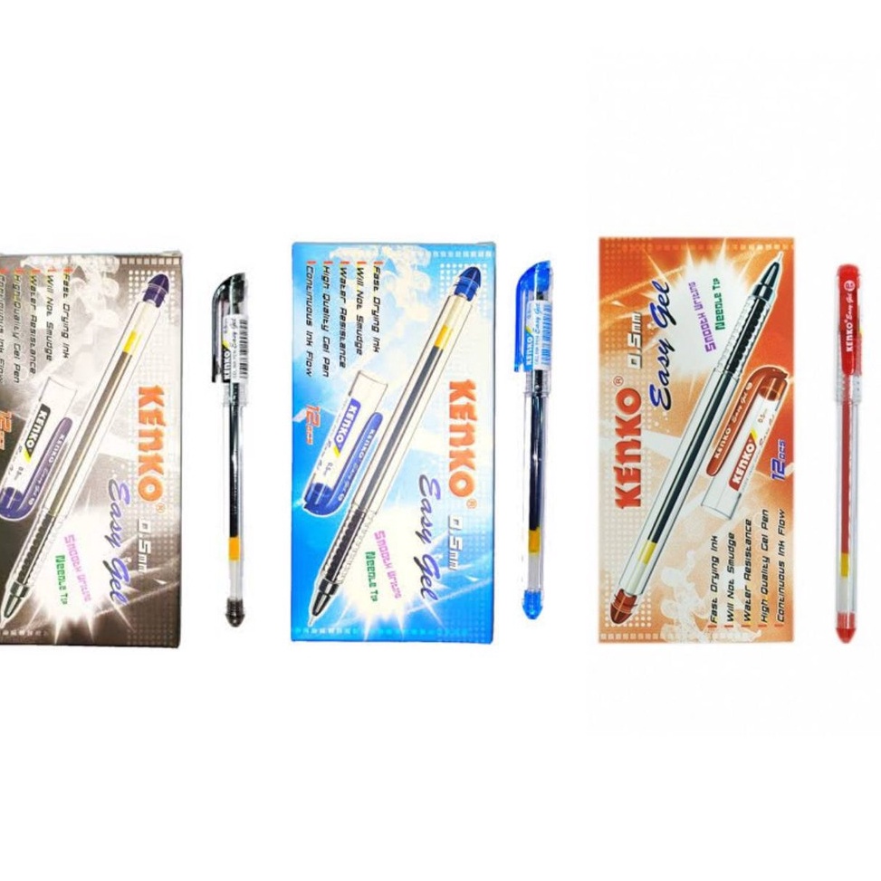 

ART X75S Bayar Ditempat Pulpen Kenko Easy Gel 5mm 1 lusin12 pulpen