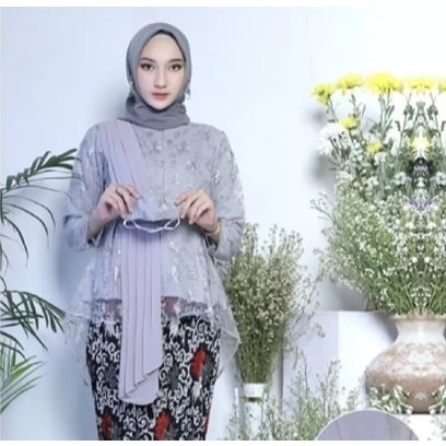 Atasan kebaya wisuda selendang mayang tile premium terlaris 2024/kebaya wanita modern/kebaya