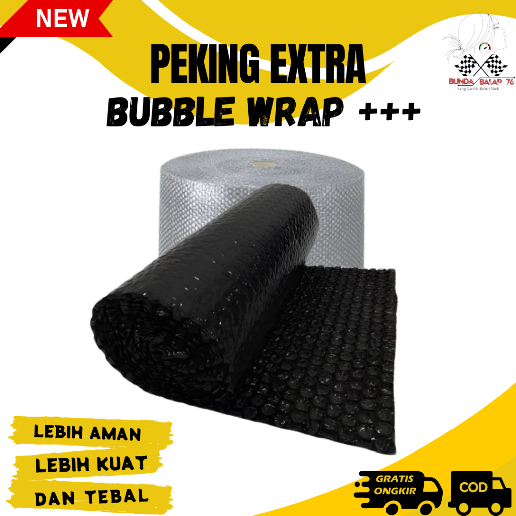 

EXTRA BUBBLE WRAP [BUBBLE TAMBAHAN] Bubble Wrap Hitam Tambahan Safety Packaging