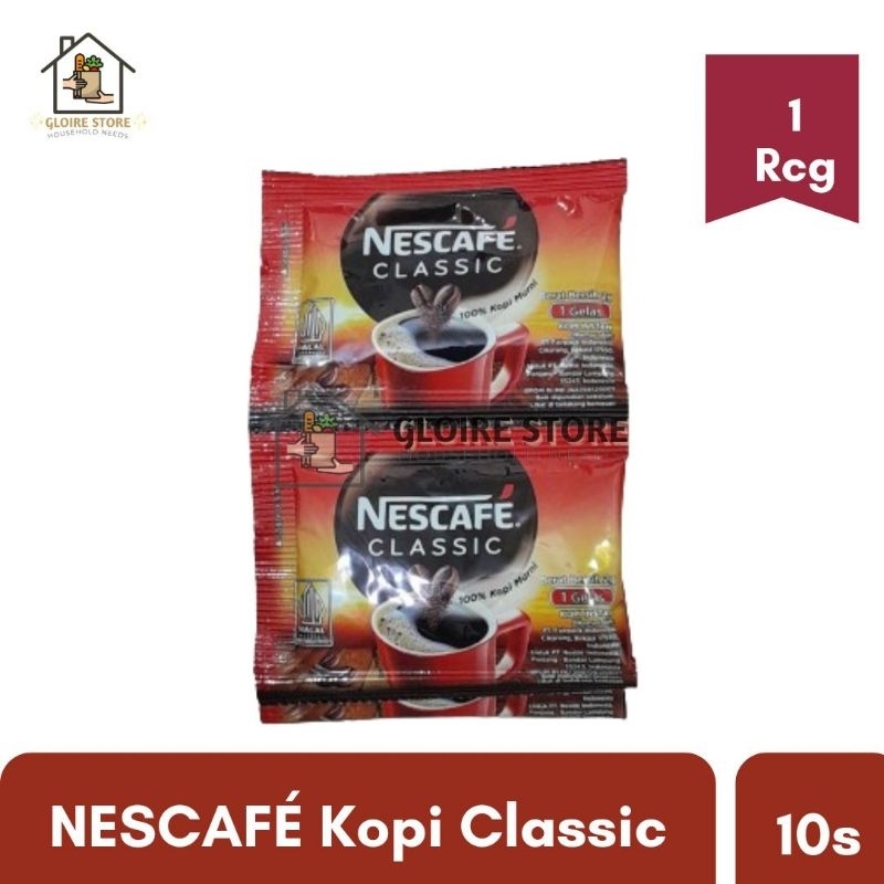 

NESCAFE Classic Kopi Instant Hitam 1Rcg 10x2g (YY)