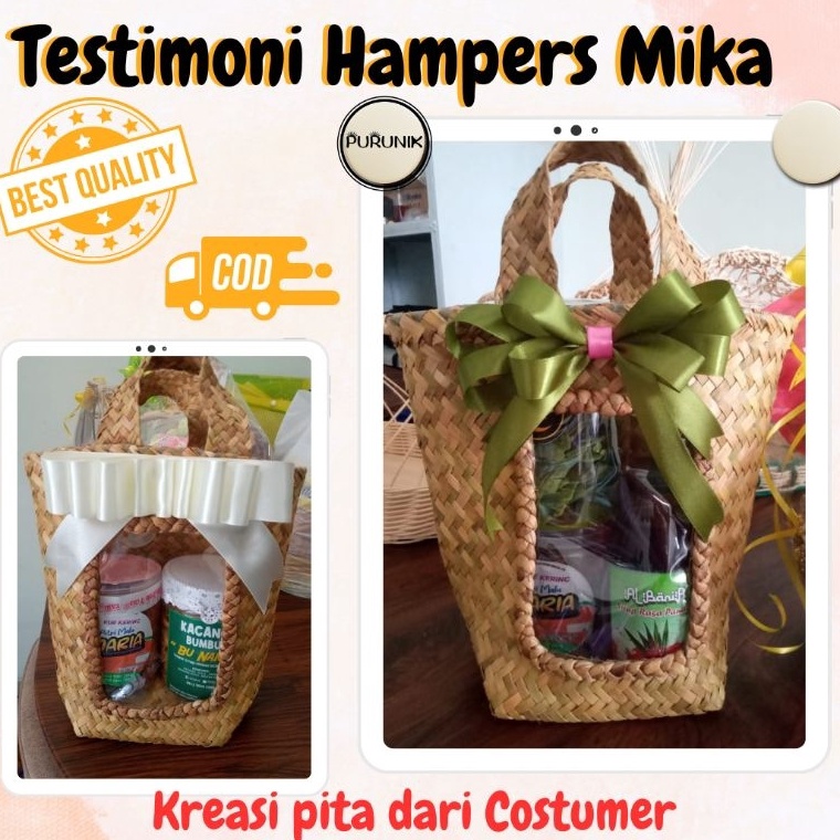 

Untung maksimal Tas Hampers purun No 4 UK 2cm
