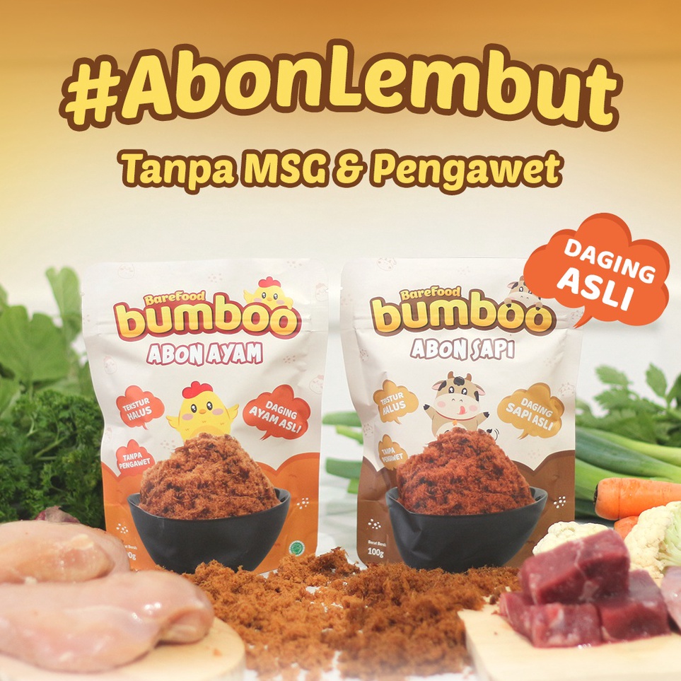 

Gebyar promo BUMBOO Abon Asli Tekstur Lembut MPASI Si Kecil Sumber Protein Tanpa MSG Tanpa Pengawet