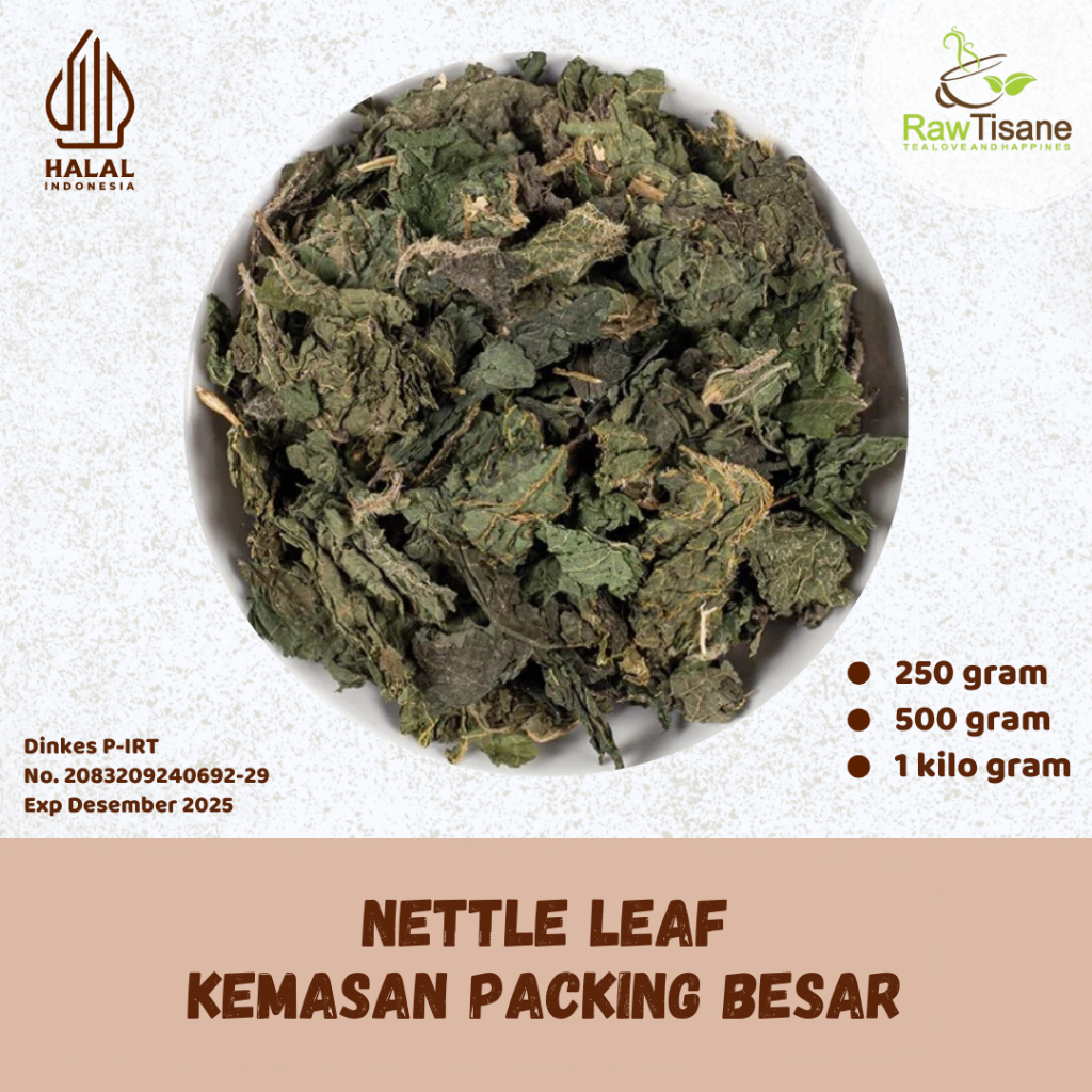 

RAW TISANE Nettle Leaf Tea / Nettle Leaf Premium Quality Isi 1 Kg