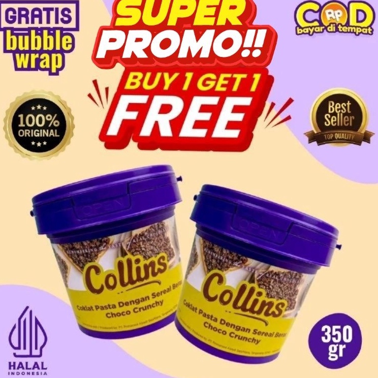 

Top Product PROMO AMBYAR BUY 1 GET 1 FREE DAPAT 2 BUAH DENGAN HARGA TERMURAH COLLINS CHOCO CRUNCHY ORIGINAL 35 GRAM ASLI HALAL SELAI DIP GLAZE CRISPY RICE MALTS VIRAL HYPE TRENDING TOPPING ROTI KUE CAKE JAJANAN DONAT TERBUL COKLAT TART MANIS ROPANG CHO