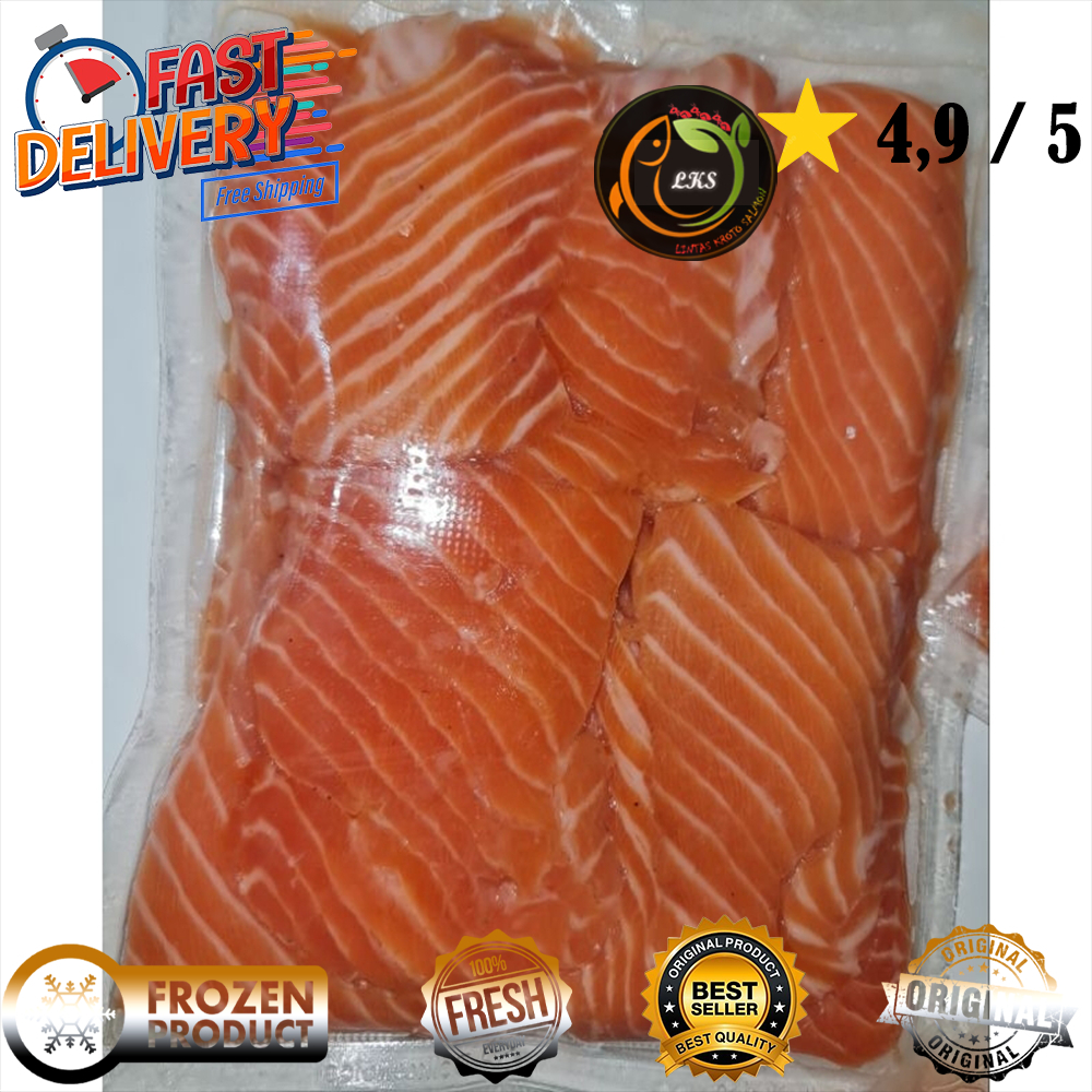 

[ TERMURAH ] Salmon Ribs Norwey/ Sashimi grade/ Iga Salmon 500gr