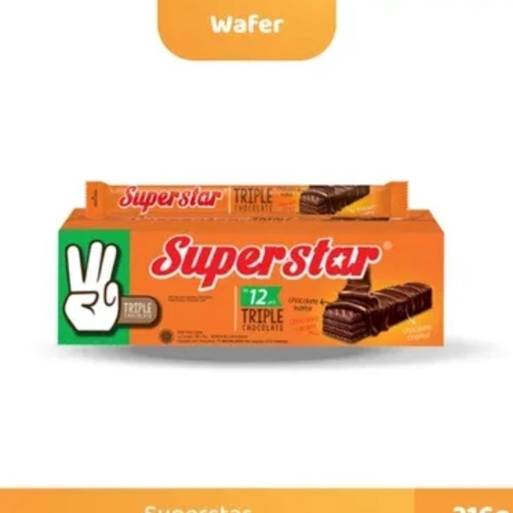 

Hemat Keras Wafer Superstar 12 pcs