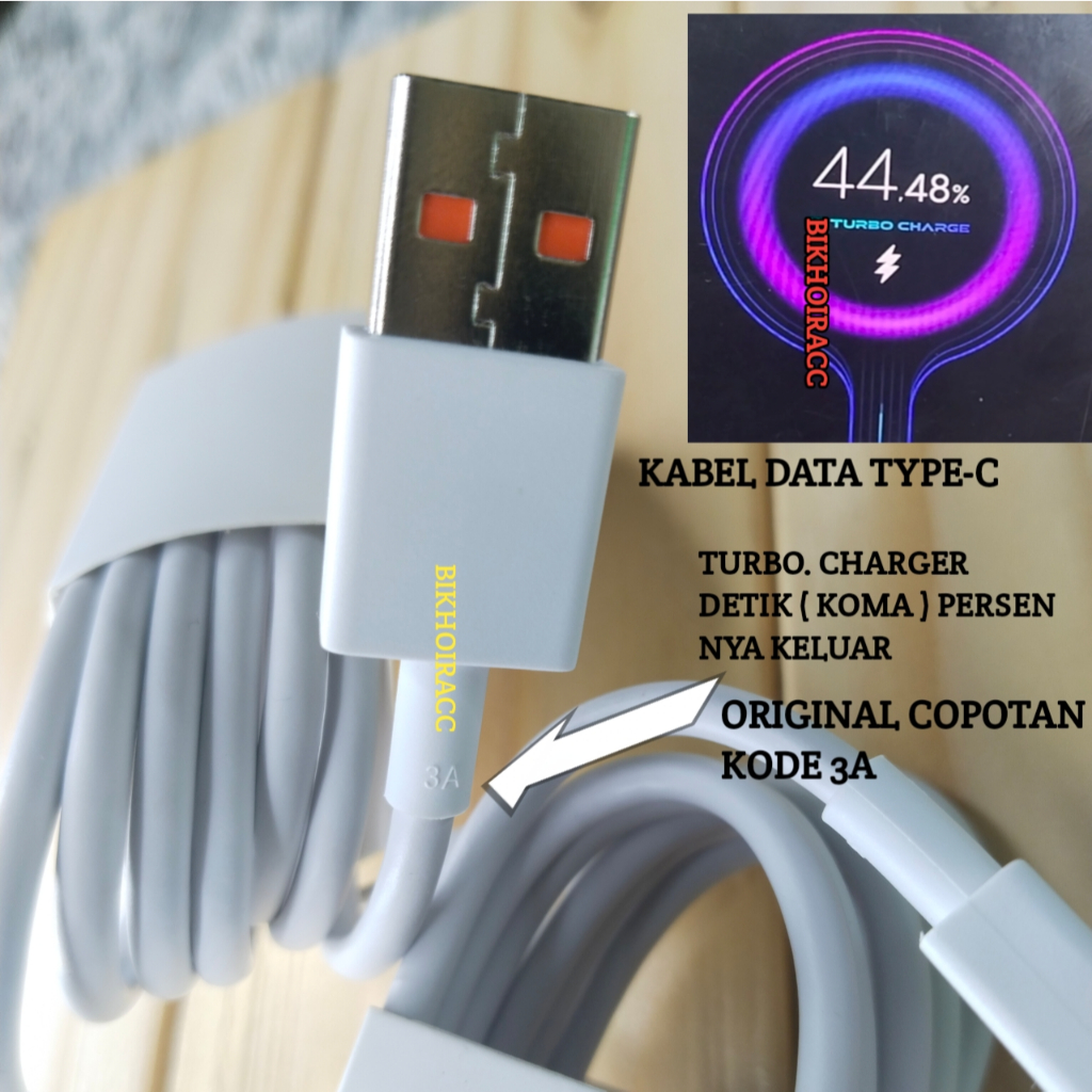 KABEL DATA ORI XIAOMI BAWAAN HP NOTE 10PRO/10S/10/ 9PRO/ POCO X3 ORIGINAL TURBO CHARGER