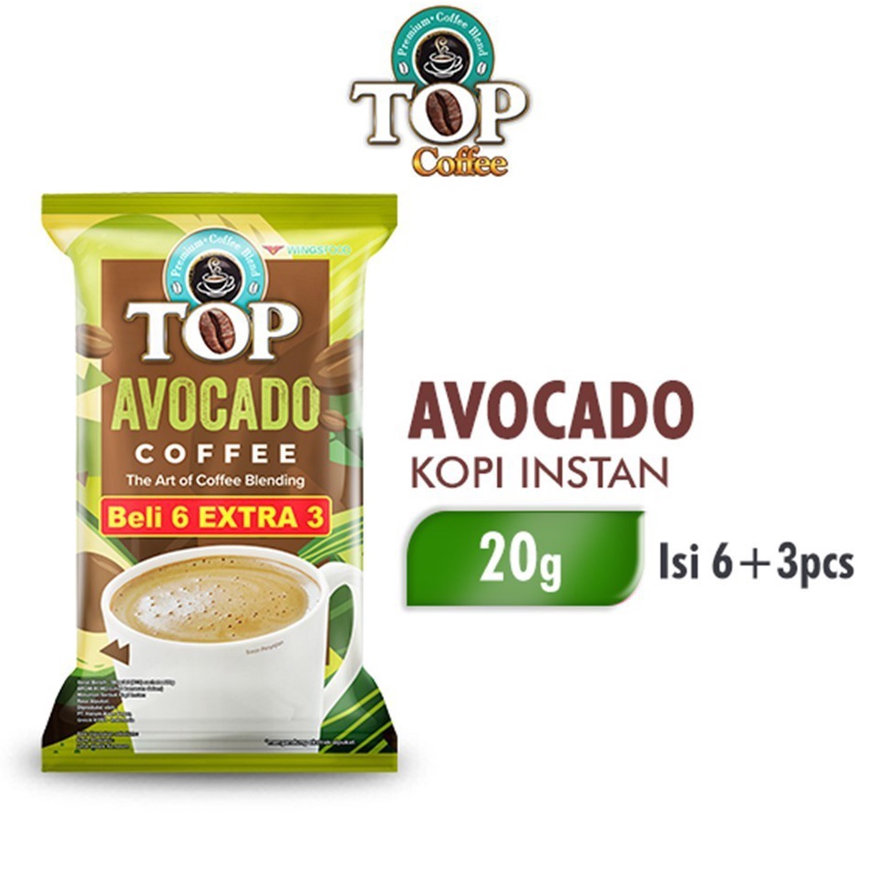 

Deals Top Coffee Kopi Instan Avocado 22 gr isi 6 3 pcs