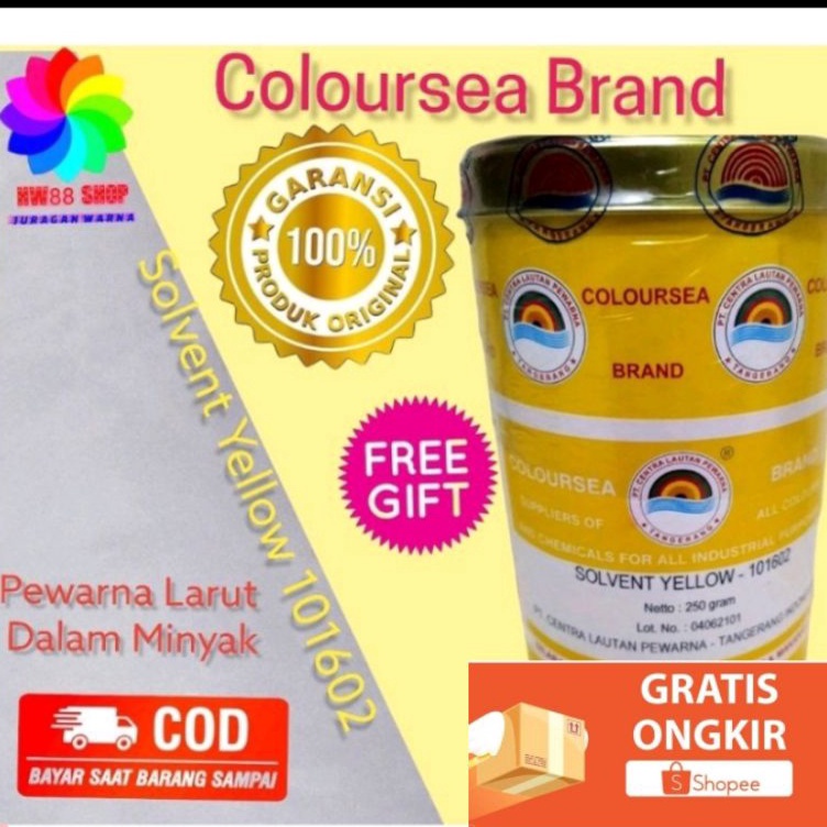 

ART O95G Pewarna Minyak Berwarna Kuning Muda Larut Minyak Solvent Yellow 1162 Oil Soluble Coloursea Brand