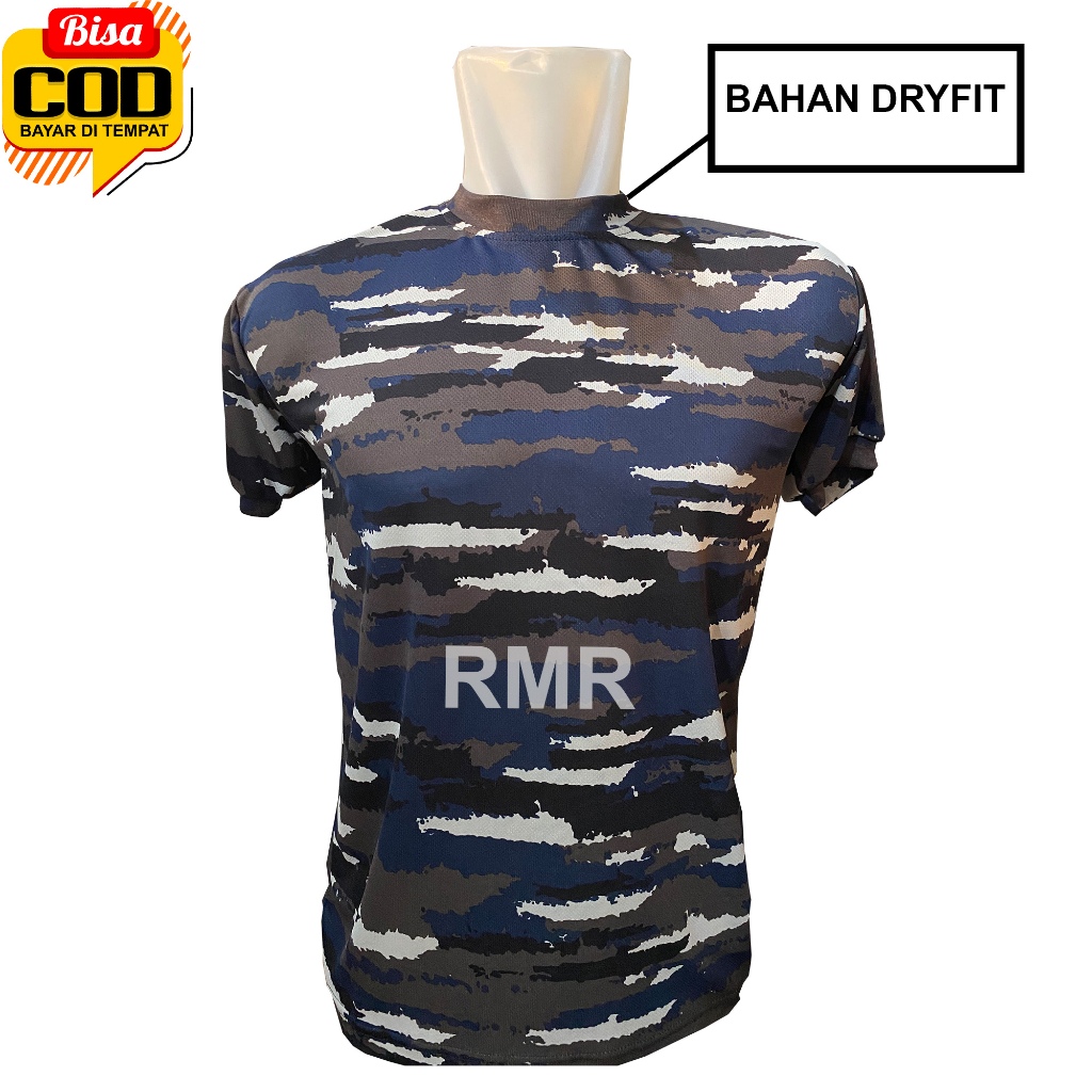 KAOS DRYFIT KRI TNI AL KAOS BAHAN DRYFIT LORENG KRI TNI AL