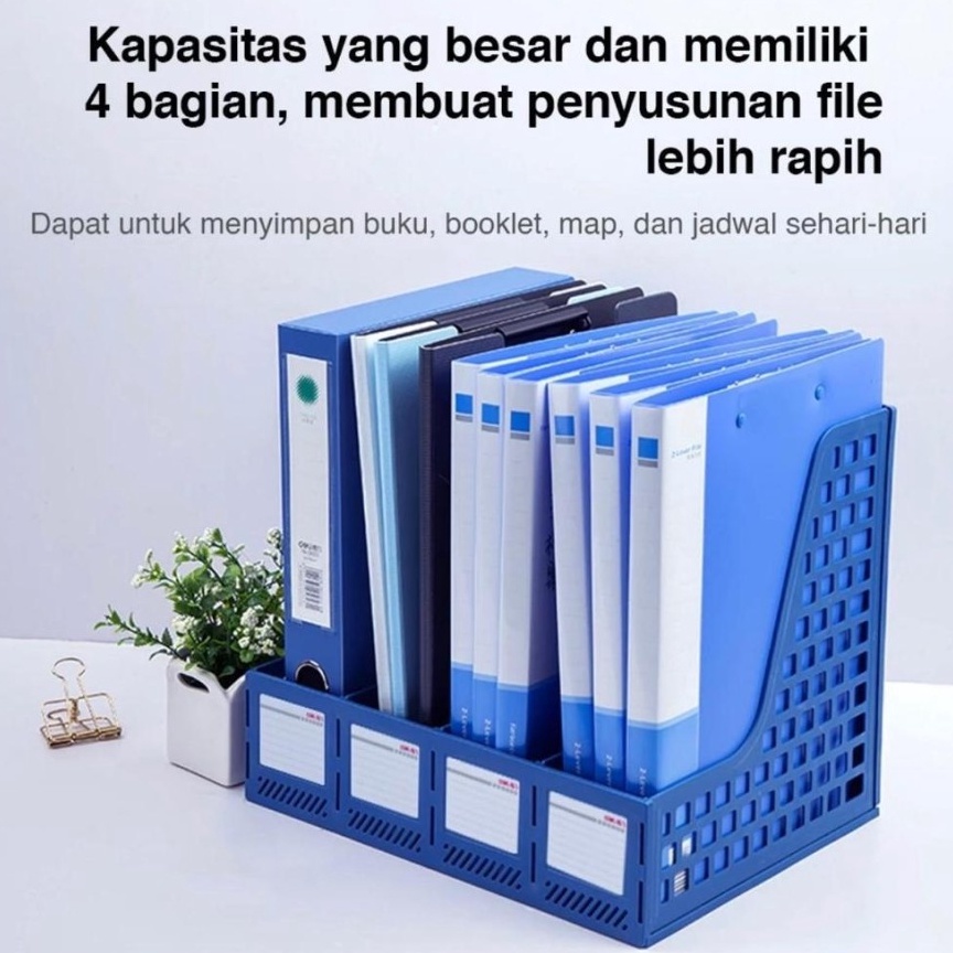 

ART Y94X EM File Box Foldable Layer Tempat Penyimpanan Dokumen Lipat Sekat