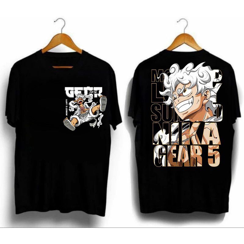 t-shirt kaos dewasa one piece geart 5 Joy boy raja matahari Luffy gla store