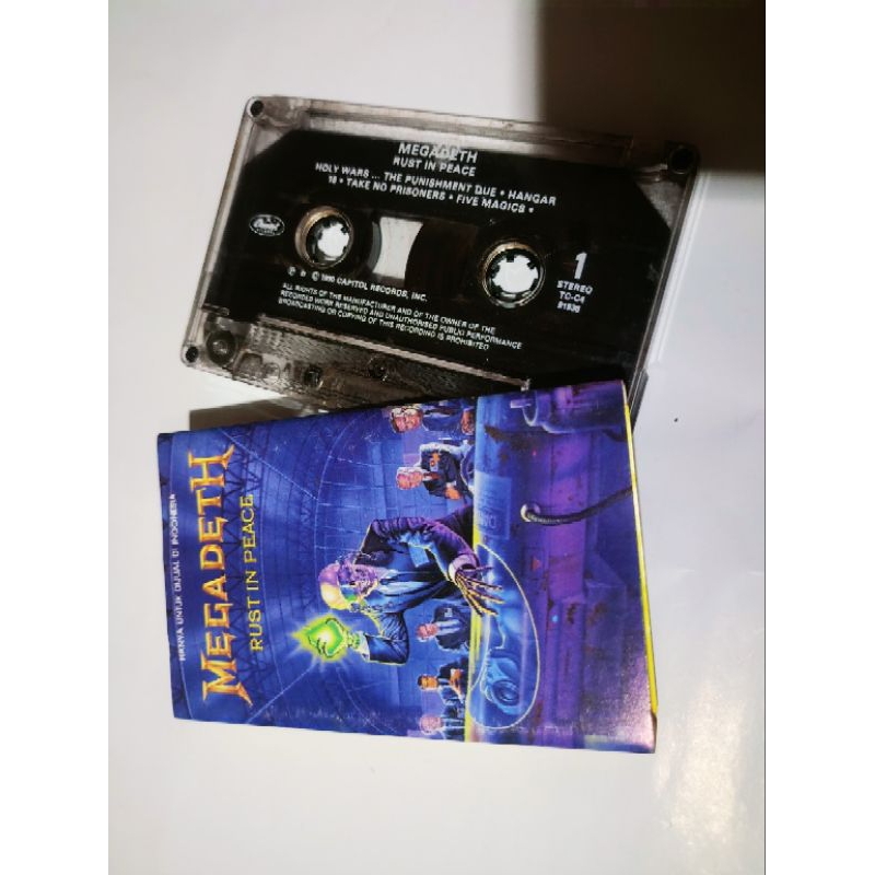 kaset Megadeth - rust in peace