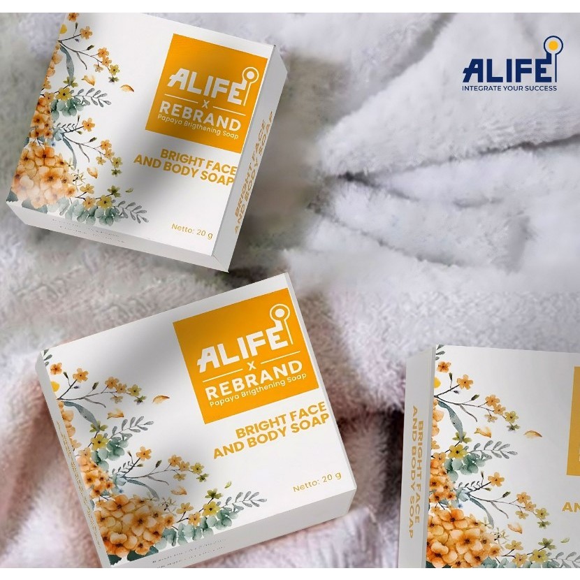 ALIFE X REBRAND BRIGHT FACE & BODY SOAP - SABUN GLOWING PEMUTIH SEKELAS SABUN MULTY BEAUTY