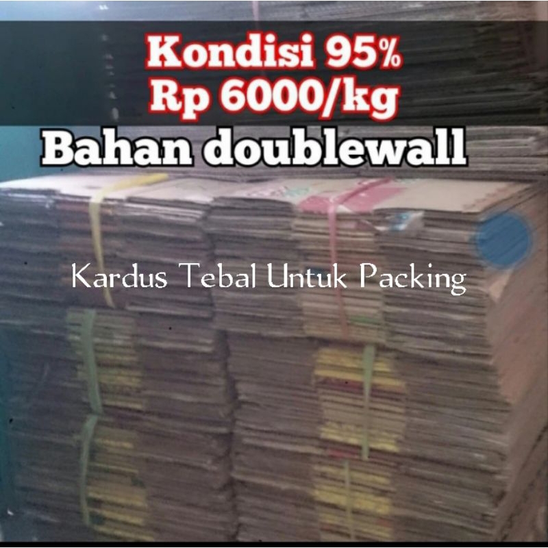 

Kardus Tebal Bekas Kondisi 95% Harga Per 1 Kg Untuk Packing Jualan Online Atau Pindahan