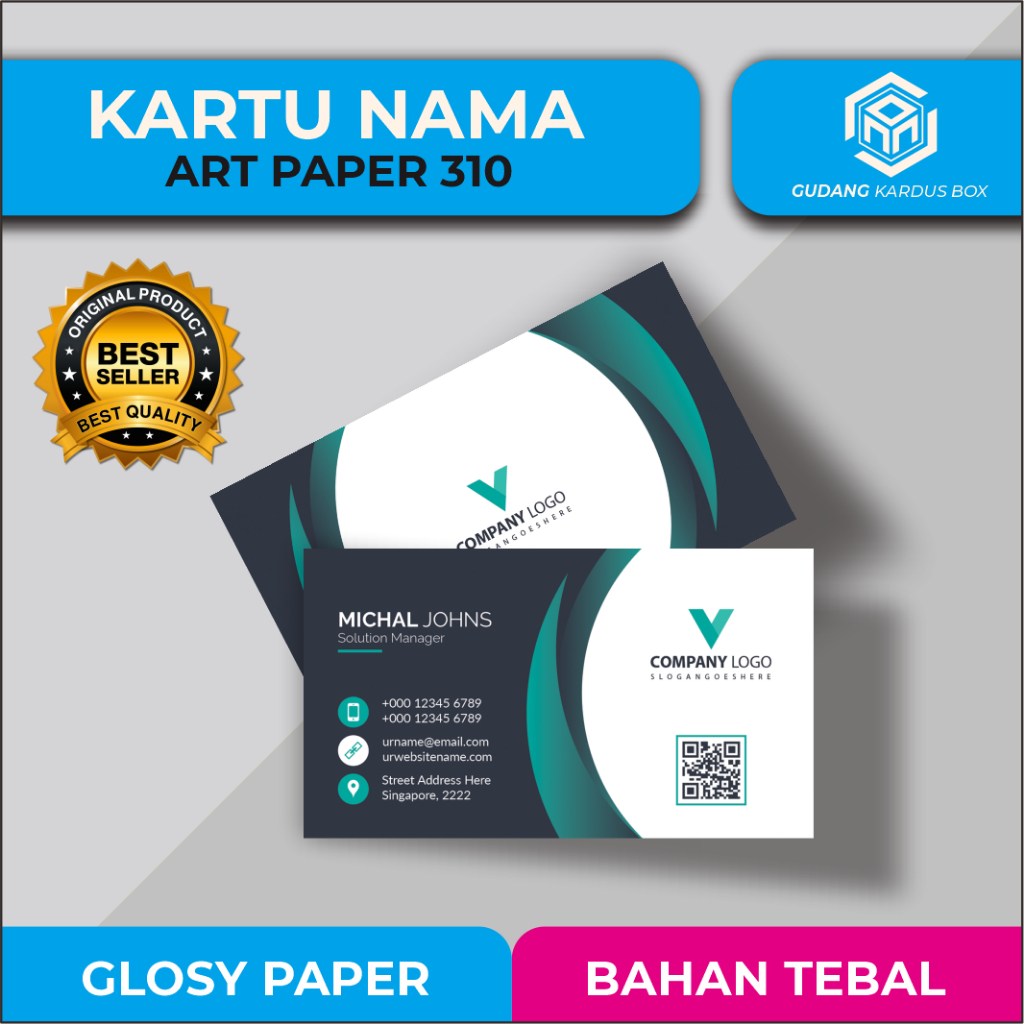 

Custom Kartu Nama (Isi 25pcs) - Cetak Kartu Nama/ Custom Kartu Nama/ Digital Printing/ Name Card