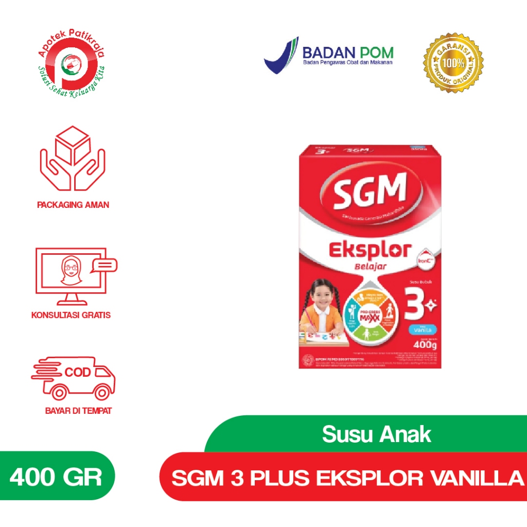 

SGM EKSPLOR 3 PLUS VANILLA 400GR