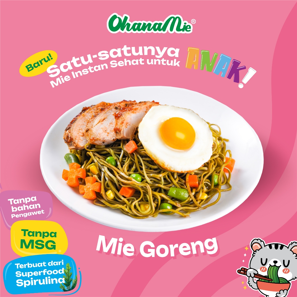 

Mie Goreng Instan Sehat Anak Non MSG Ohana Mie - Isi 5