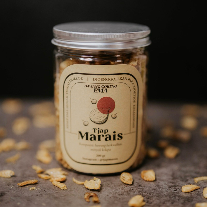 

Bawang Goreng Crispy Tjap Marais Bandung—Packing Jar 200Gram