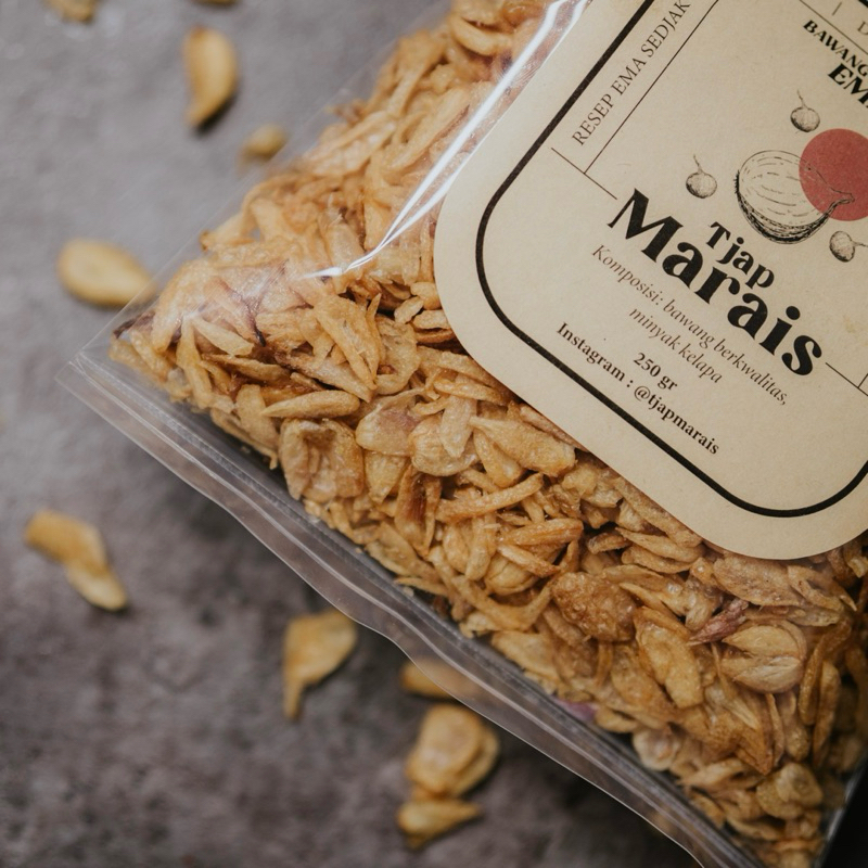 

Bawang Goreng Crispy Tjap Marais Bandung—Packing 250Gram